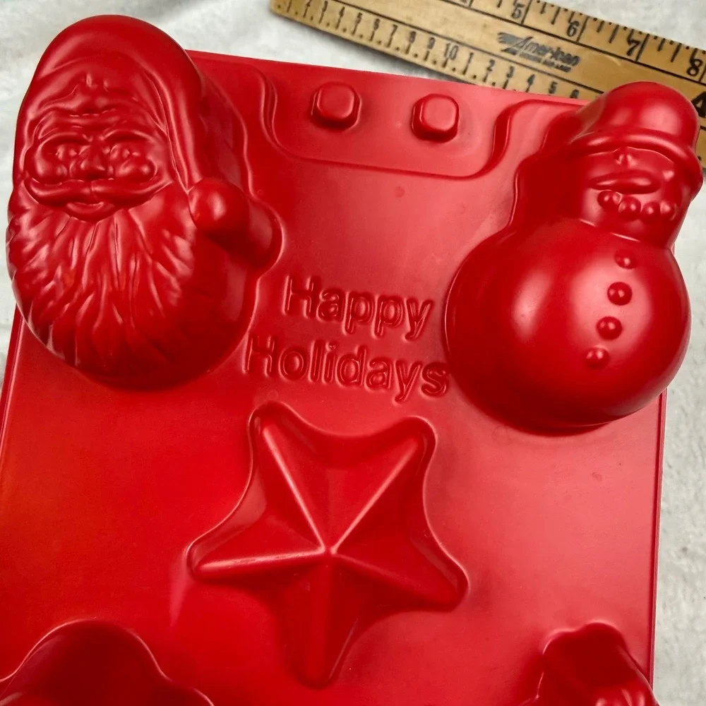 Vintage Jell-O Gelatin Molds Set of 6 Halloween Holiday Christmas Plastic Trays